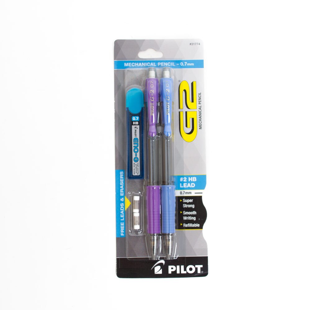 Pilot, G2, Carded, 0.7mm, 2 Pack